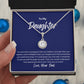 To My Daughter.... From Dad - Eternal Hope Necklace on Dark Blue Message Card
