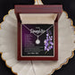 To My Daughter.... From Dad - Eternal Hope Necklace on Purple Message Card