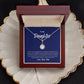 To My Daughter.... From Dad - Eternal Hope Necklace on Dark Blue Message Card